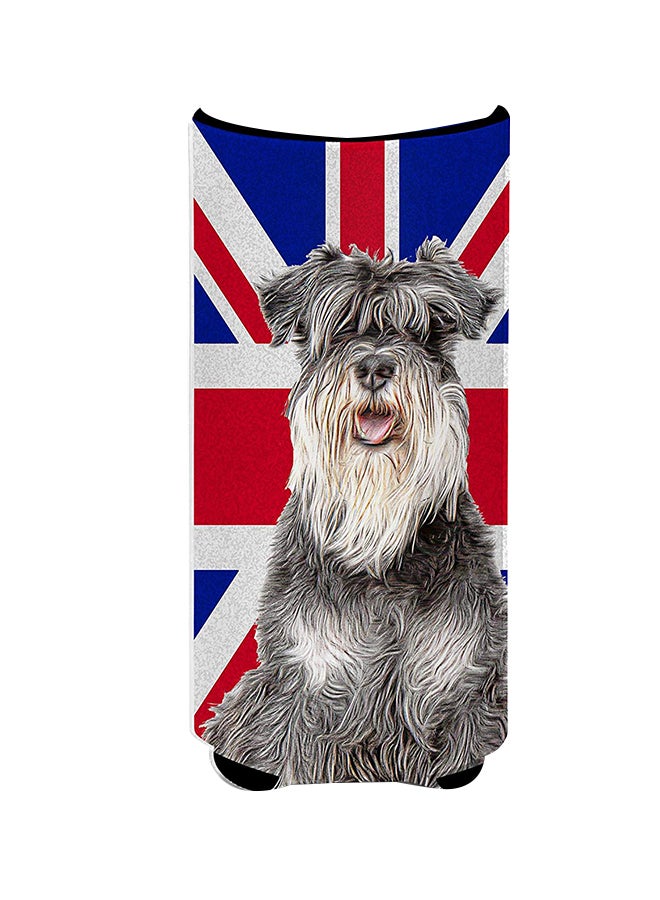 Schnauzer With English Union Jack British Flag Can Cooler Multicolour