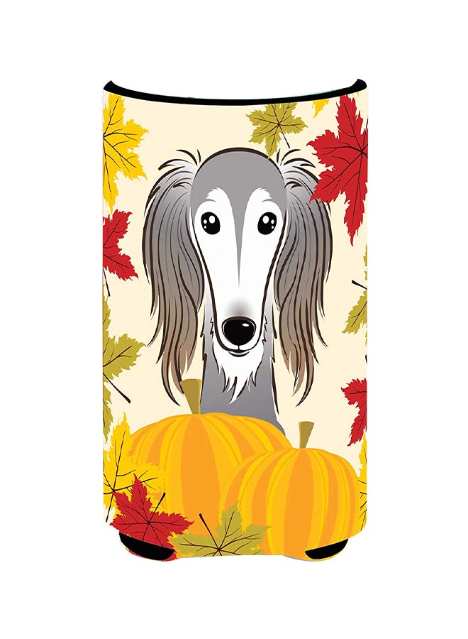 Saluki Thanksgiving Tall Boy Bottle/Can Cooler Multicolour