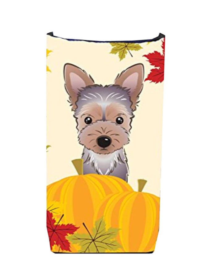 Yorkie Puppy Thanksgiving Can Cooler Multicolour