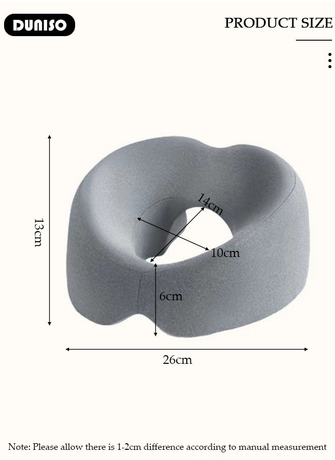 Massage Face Pillow, Ergonomic Memory Office Nap Pillow, High Rebound Face Down Pillow for Sleeping, Face Rest Neck Head Cushion for Spa Salon Travel