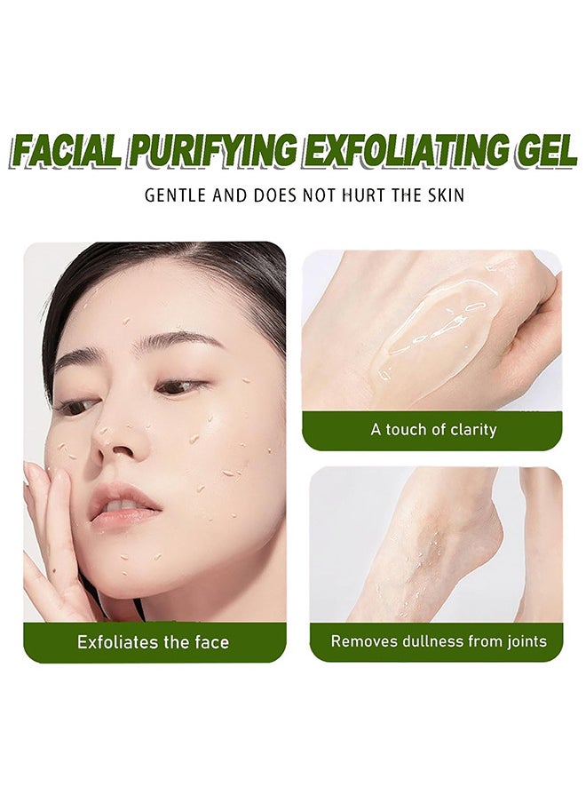 Brightening Facial Exfoliator Scrub 118ML, Removal Natural Organic Face Peeling Exfoliating Moisturizes Face Scrub Exfoliante Cream