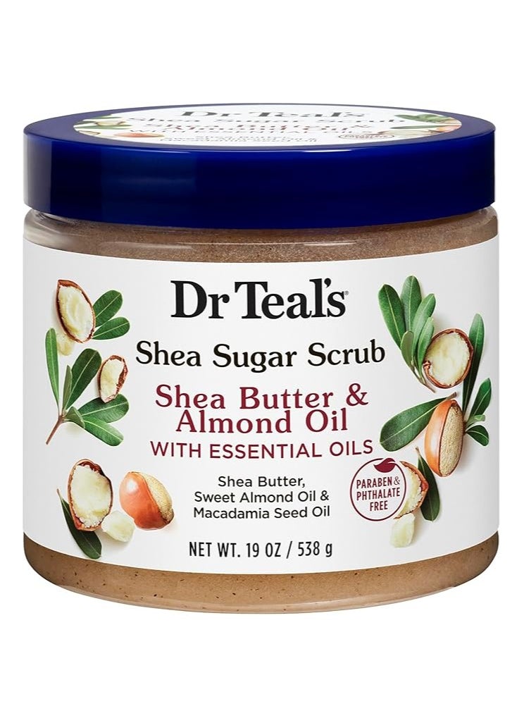 Shea Sugar Shea Butter and Almond Oil Body Scrub, 538 g