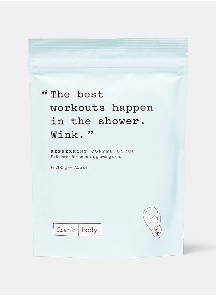 frank body peppermint coffee scrub 100g
