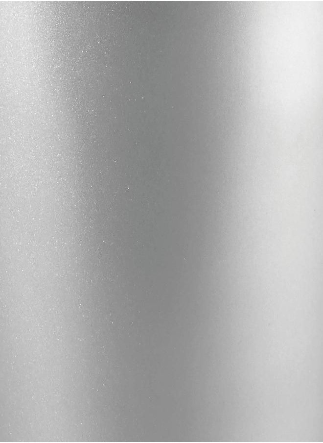 mDesign Round Plastic Bathroom Garbage Can, 1.25 Gallon Wastebasket, Garbage Bin, Trash Can for Bathroom, Bedroom, and Kids Room - Small Bathroom Trash Can - Fyfe Collection - Silver