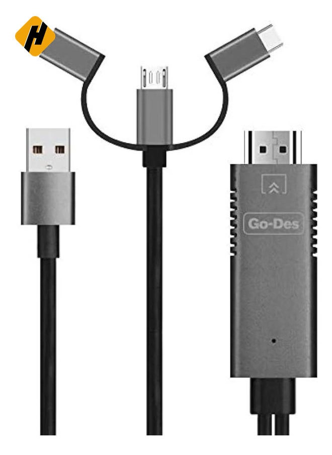 Plug and Play Mobile Phone Cable – Fast Charging and High-Speed Data Transfer for Android/iOS Devices