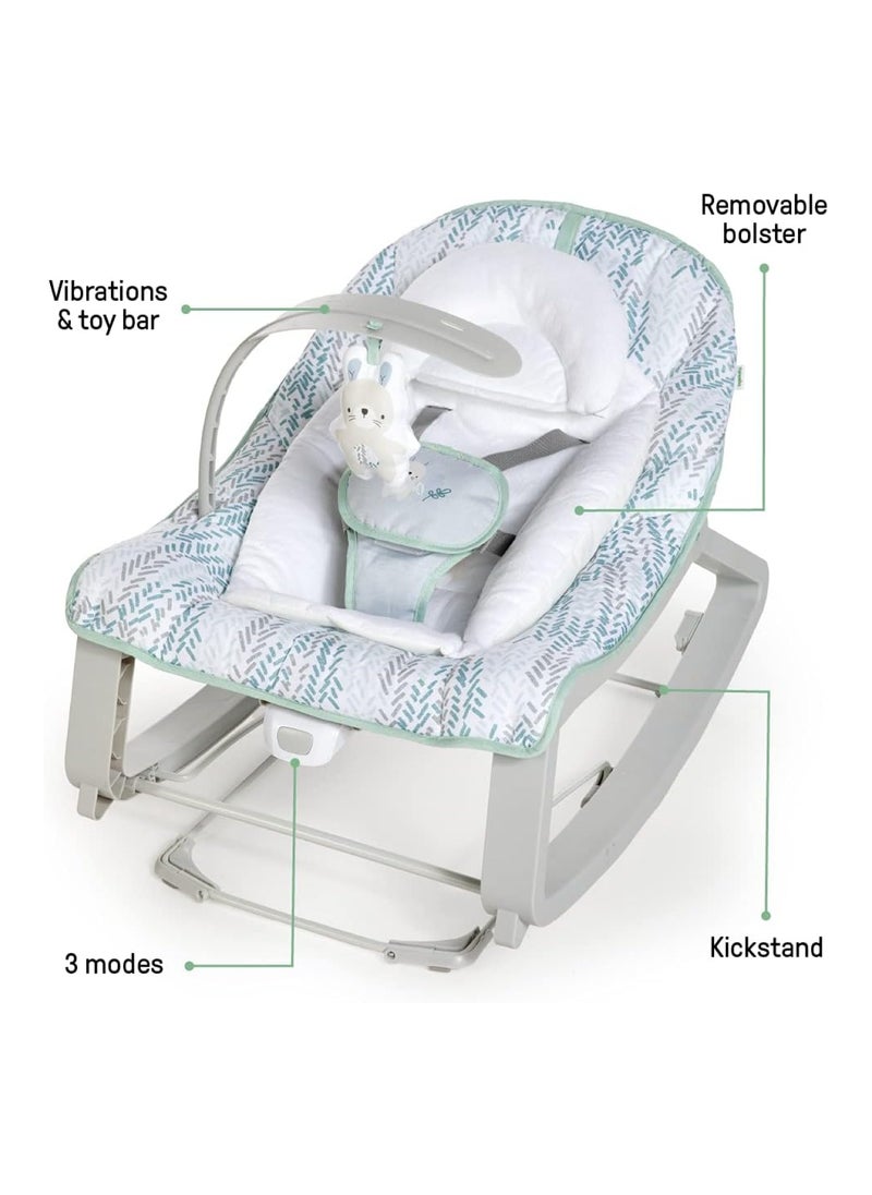 Keep Cozy 3-in-1 Grow With Me Vibrating Baby Bouncer Seat - Spruce