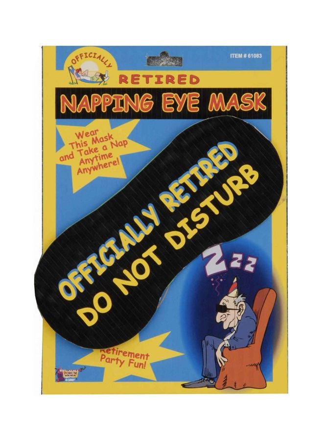 Officially Retired Do Not Disturb Napping Eye Mask 61083