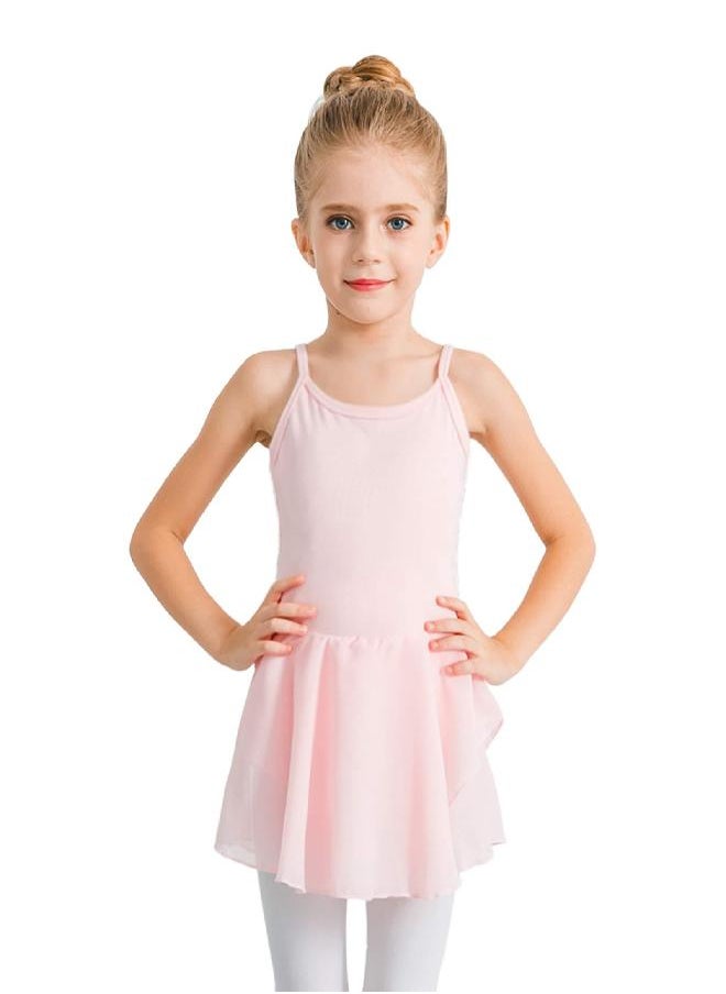 Stelle Ballet Leotard for Girls Dance Camisole Dress Skirted Ballerina Outfits Sleeveless (Toddler/Little Girl/Big Girl) (Ballet Pink, 3-4T)