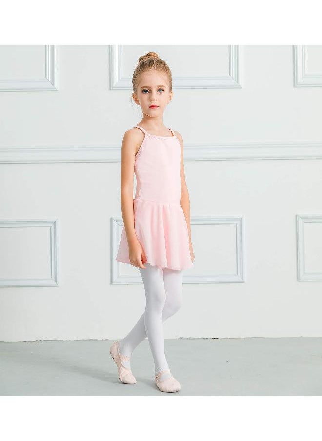 Stelle Ballet Leotard for Girls Dance Camisole Dress Skirted Ballerina Outfits Sleeveless (Toddler/Little Girl/Big Girl) (Ballet Pink, 3-4T)