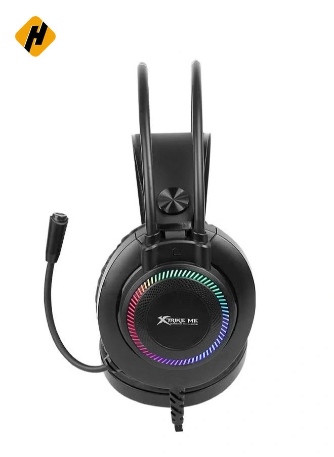 Xtrike Me GH-510 RGB Stereo Gaming Headset – High-Quality Sound, Adjustable Mic, and LED Lighting