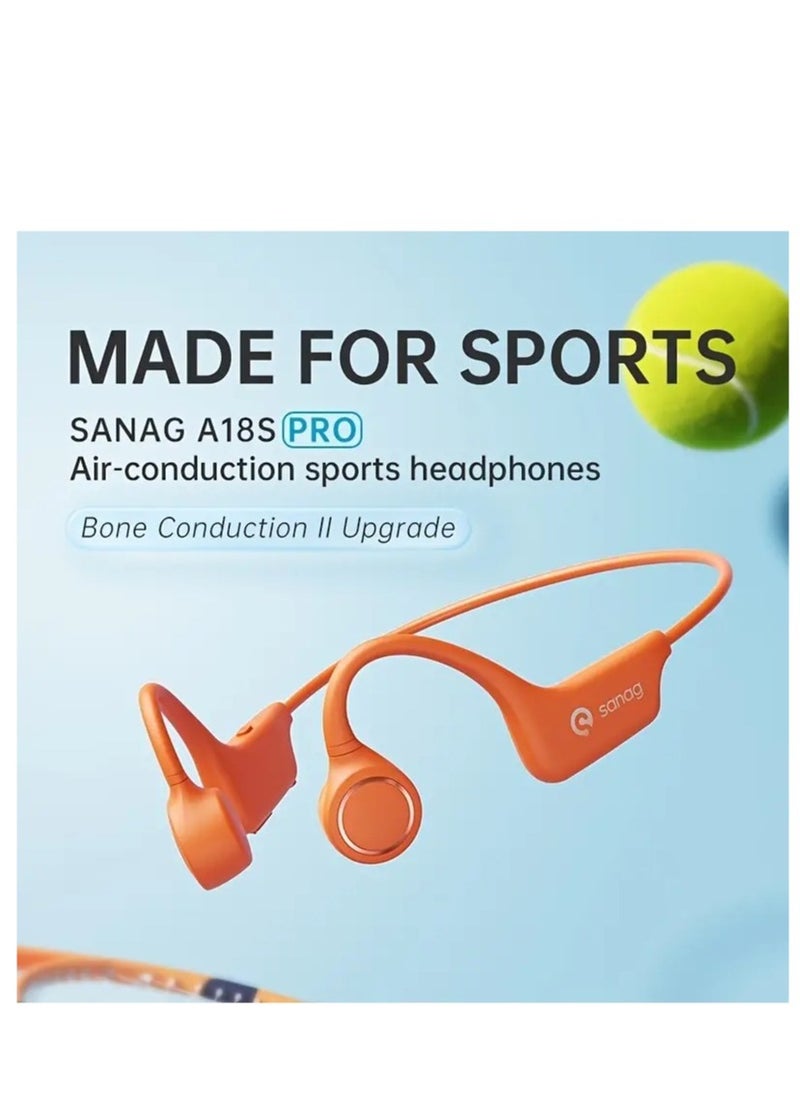 A18S Pro Open Ear Air Conduction Wireless Bluetooth Earphones with Microphone for Sports and Running