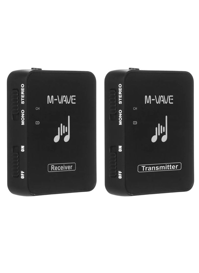 M VAVE WP 10 2.4GHz Wireless Earphone Monitor Transmission System Rechargeable Transmitter Receiver Stereo Mono Recording