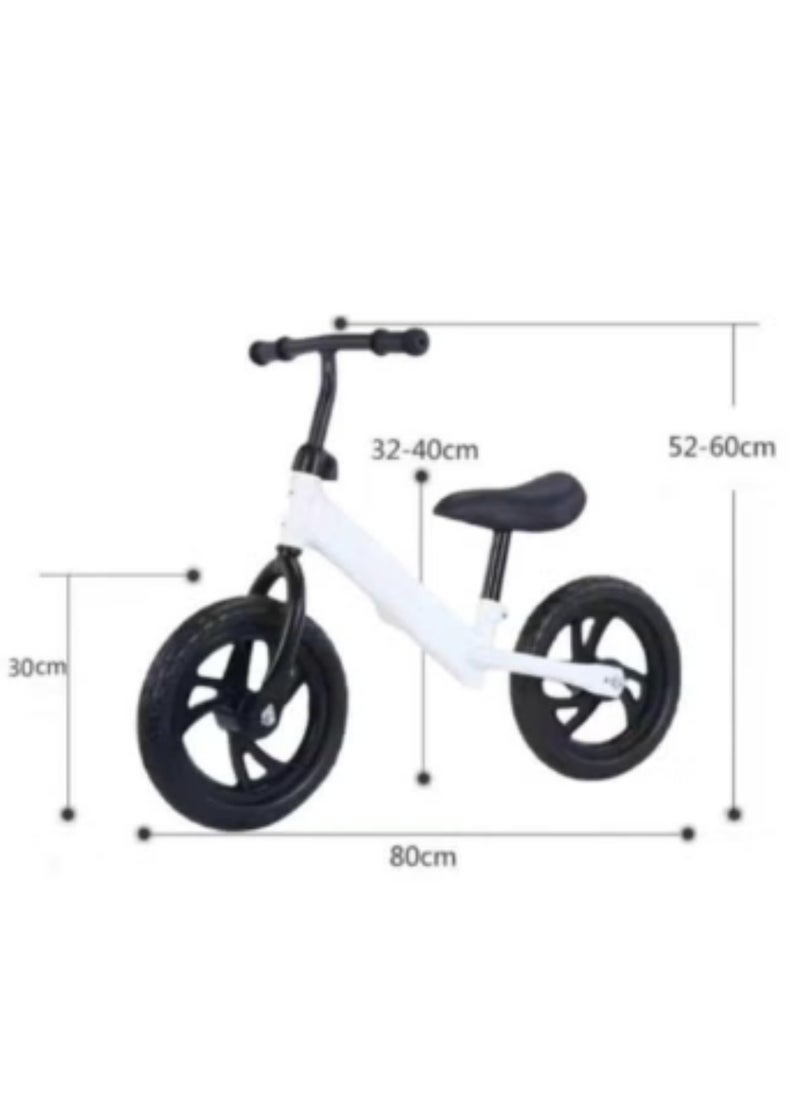 12inch Children‘s Balance-Bikes Kids Balance Bike No Pedal Bicycle Beginner Toddler Bike Steel Frame and Air-Free Tires for 2-5 years Old