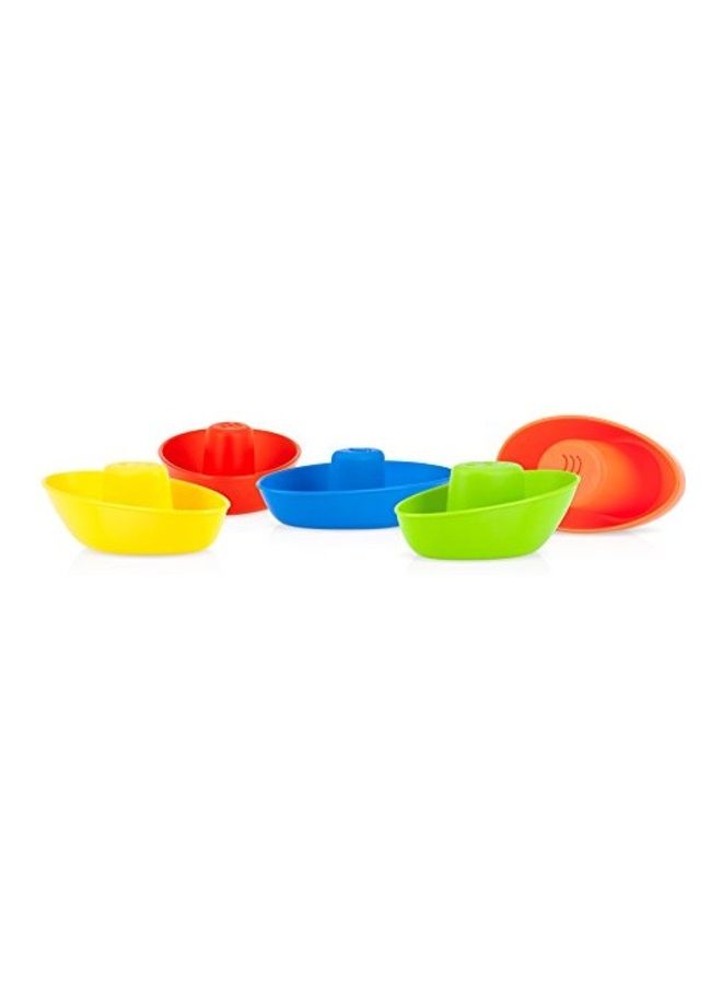 5-Pack Stacking Bath Boats Set