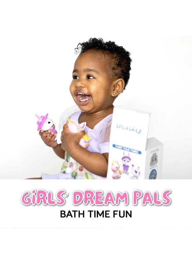 Girl Bath Toys Mold Free Bath Toys For Girls And Toddlers, Girl No Hole Bath Toys, No Mold For Tub,Beach,Pool, Bpa-Free, Dishwasher-Safe, Infant Bath Toys No Holes 0 1 3 6 12 18 Months