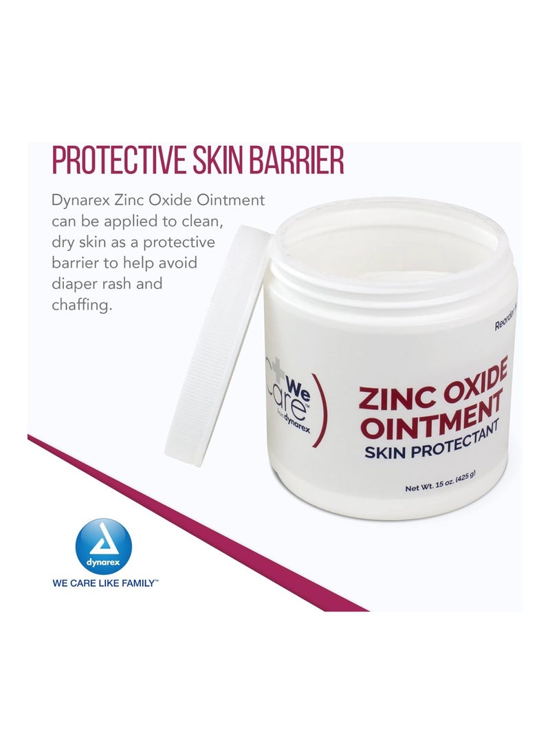 Zinc Oxide Ointment, Soothes, Prevents, And Relieves Diaper Rash, Chaffed Skin, And Irritation, White, 1 Count - 15 Oz. Jar Of Ointment