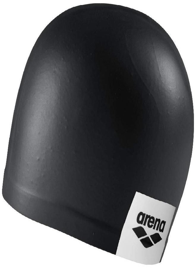 Logo Moulded Swim Cap, Black