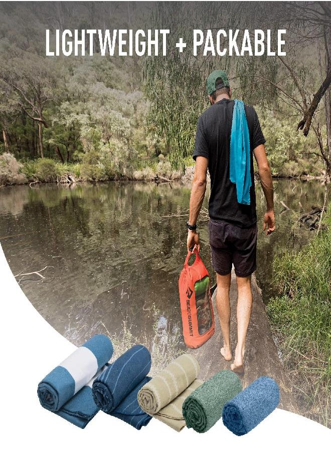 To Summit Drylite Towel, Lightweight Camping And Travel Towel, Large (24 X 48 Inches), Sage Green