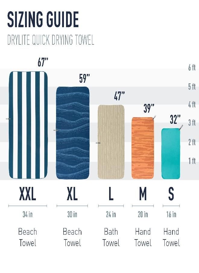 To Summit Drylite Towel, Lightweight Camping And Travel Towel, Large (24 X 48 Inches), Sage Green