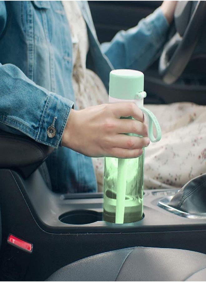 Gozero Everyday Filtered Water Bottle With Philips Everyday Water Filter, Bpa-Free Tritan Plastic, Purify Tap Water Into Healthy Drinking Tasting Water, 22 Oz, Green