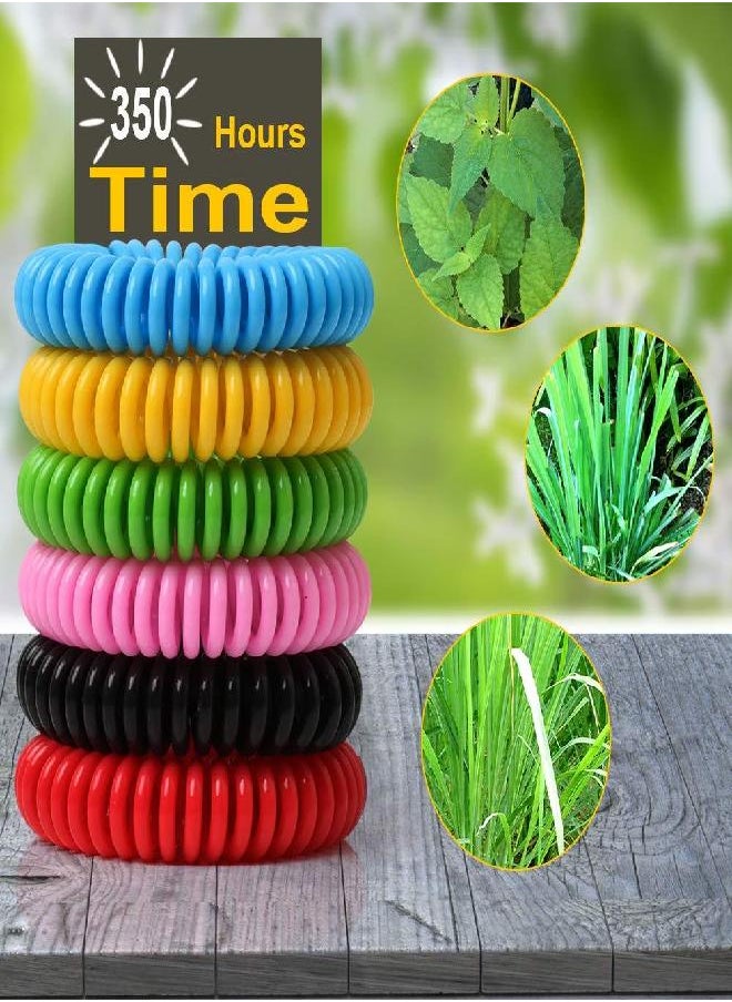 BUGBAND 12 Pack Mosquito Bracelets, Mosquito Bracelets Outdoor for Adults and Kids, Individually Wrapped DEET-Free Waterproof Bands