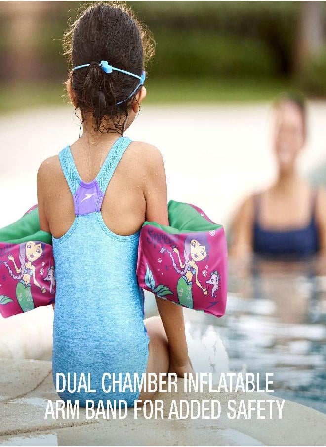 Unisex-Child Swim Arm Bands Begin To Swim, Sapphire Blue,One Size