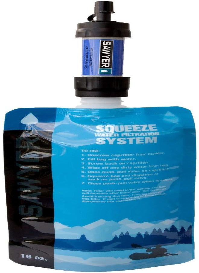 Sawyer Products SP124 MINI Water Filtration System, Gift 4-Pack, Multi-Color