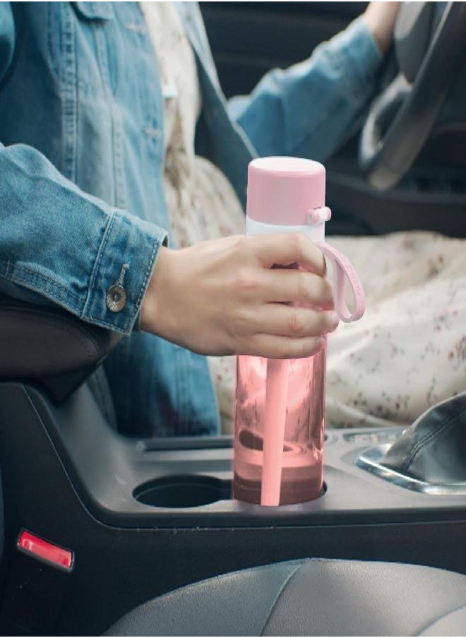 Gozero Everyday Filtered Water Bottle With Philips Everyday Water Filter, Bpa Free, Purify Tap Water Into Tastier Healthy Drinking Water, Tritan Plastic, 36 Oz, Pink