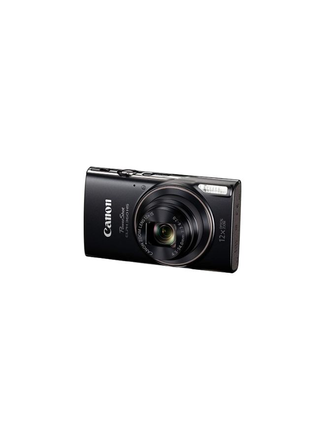 PowerShot ELPH 360 HS Point And Shoot Camera 20.2MP 12x Zoom With Built-In Wi-Fi NFC Black