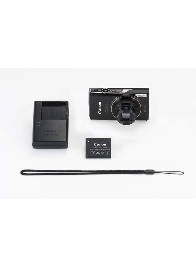 PowerShot ELPH 360 HS Point And Shoot Camera 20.2MP 12x Zoom With Built-In Wi-Fi NFC Black