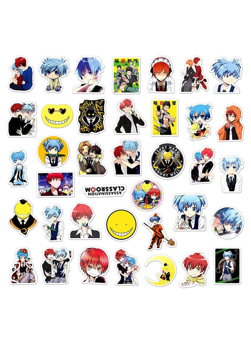 Anime Stickers Set - 100 Waterproof Decals for Skateboards, Cars, Snowboards, Bicycles, Luggage, Water Bottles, and Laptops - Perfect for Kids, Teens, and Adults