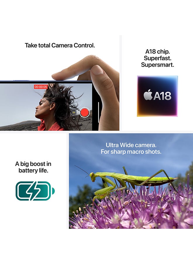 iPhone 16 Physical Dual Sim 128GB White 5G Without FaceTime