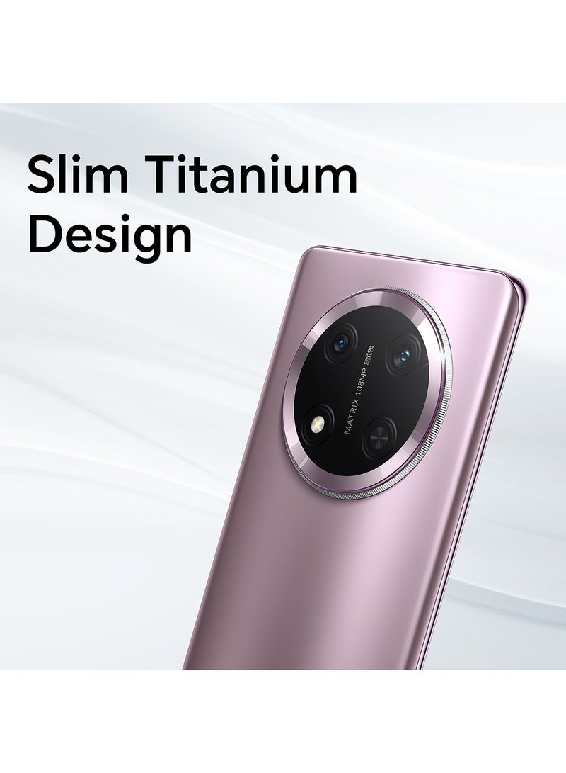 X9c Dual SIM Titanium Purple 12GB RAM 256GB 5G With Honor Earbuds X6