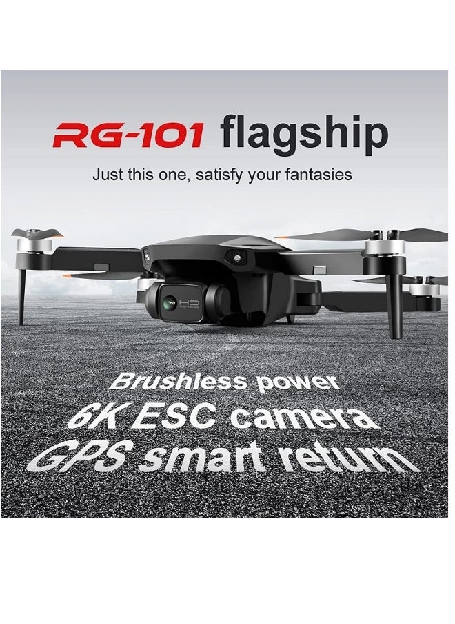 RG101 GPS Drone with 4K Camera 2 Axis Gimbal Anti Shake HD Camera FPV Live Video Brushless Motor RC Quadcopter Auto Return