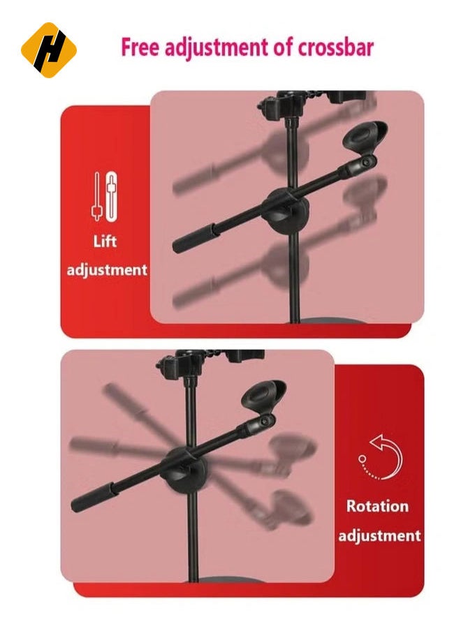 LED Ring Light Dimmable LED Desktop Fill Light 3 Colors Modes with 2/3 Phone Holders Curved Lampshade Design Eye Protection Without Glare for Live Stream Makeup (Color : A)