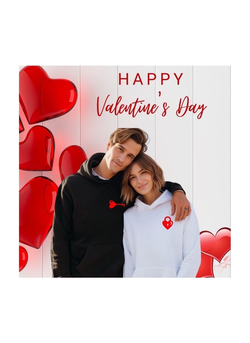 Valentines Day Couples Hoodies-Comfortable Hoodies For Boyfriend,Girlfriend,Husband Or Wife-Cute Outfits For Valentine's Day