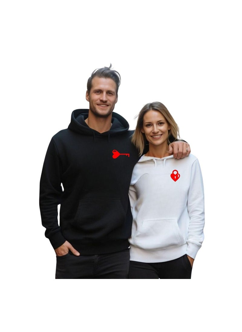 Valentines Day Couples Hoodies-Comfortable Hoodies For Boyfriend,Girlfriend,Husband Or Wife-Cute Outfits For Valentine's Day