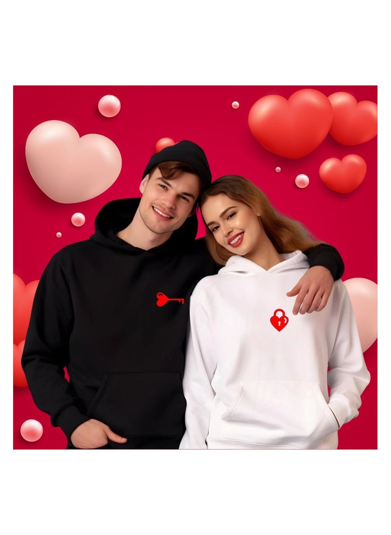 Valentines Day Couples Hoodies-Comfortable Hoodies For Boyfriend,Girlfriend,Husband Or Wife-Cute Outfits For Valentine's Day