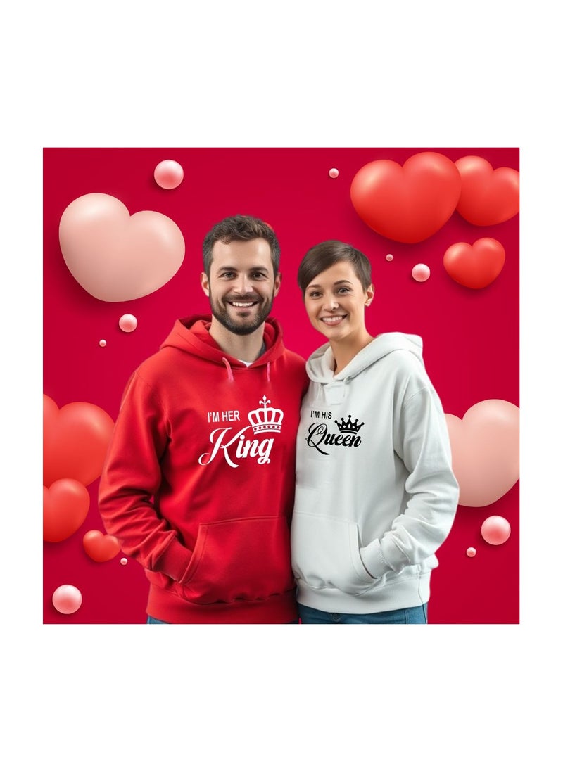 Valentines Day Couples Hoodies-Comfortable Hoodies For Boyfriend,Girlfriend,Husband Or Wife-Cute Outfits For Valentine's Day