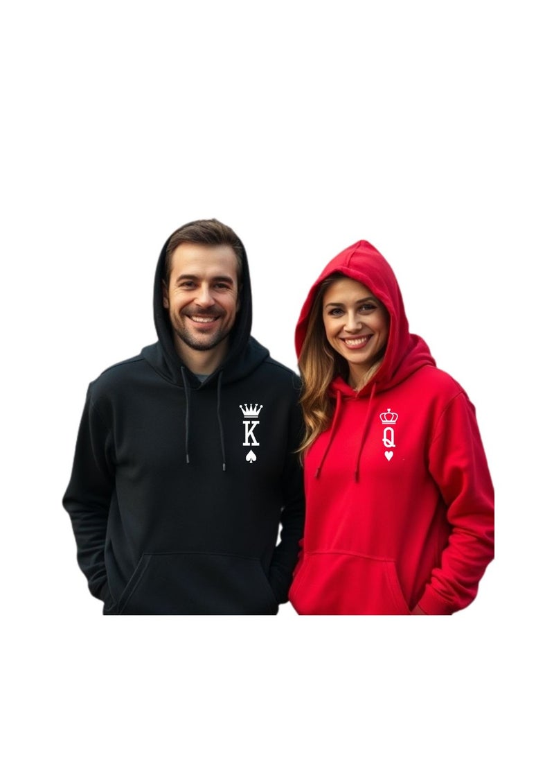 Valentines Day Couples Hoodies-Comfortable Hoodies For Boyfriend,Girlfriend,Husband Or Wife-Cute Outfits For Valentine's Day