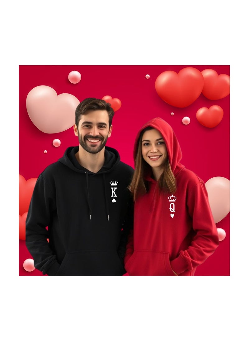 Valentines Day Couples Hoodies-Comfortable Hoodies For Boyfriend,Girlfriend,Husband Or Wife-Cute Outfits For Valentine's Day