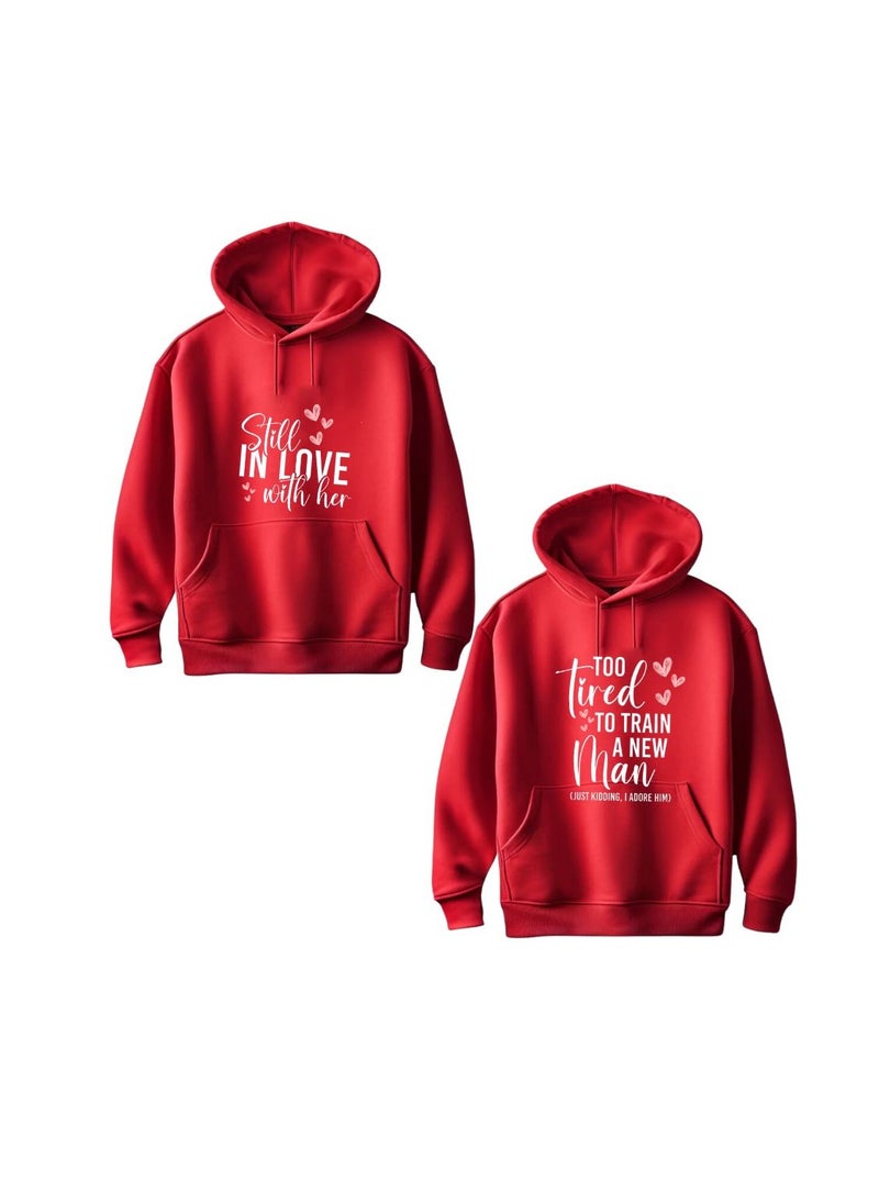 Valentines Day Couples Hoodies-Comfortable Hoodies For Boyfriend,Girlfriend,Husband Or Wife-Cute Outfits For Valentine's Day