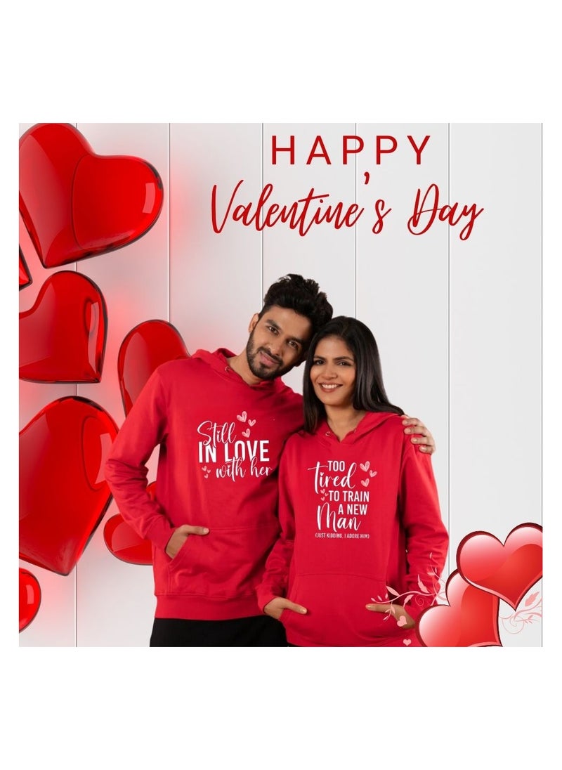 Valentines Day Couples Hoodies-Comfortable Hoodies For Boyfriend,Girlfriend,Husband Or Wife-Cute Outfits For Valentine's Day