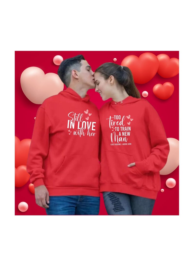 Valentines Day Couples Hoodies-Comfortable Hoodies For Boyfriend,Girlfriend,Husband Or Wife-Cute Outfits For Valentine's Day