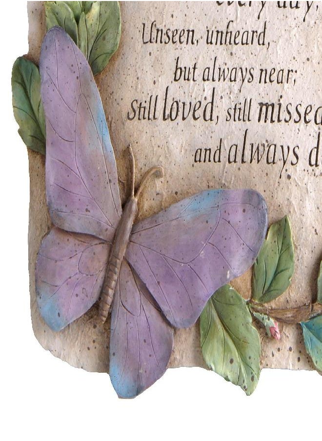 Evergreen Those We Love Don't Go Away Garden Memorial Stone | Outdoor Safe | 10-Inch | Remembrance Gift | Décor for Homes, Lawn and Garden