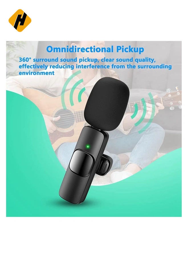 Wireless Microphone Lavalier for Android Smartphone - USB-C Wireless Lapel Microphone Plug-Play Mini MIC for TikTok YouTube Vlog.