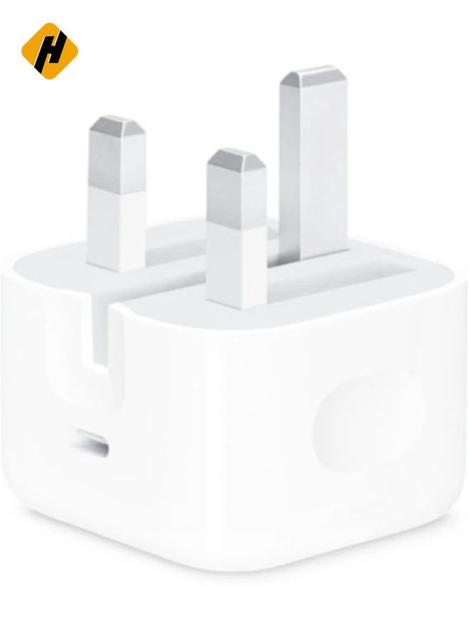 20W Foldable Fast Charging Wall Adapter Compatible with Apple iPhone 12 Pro Max/11 Pro Max/SE, iPad White