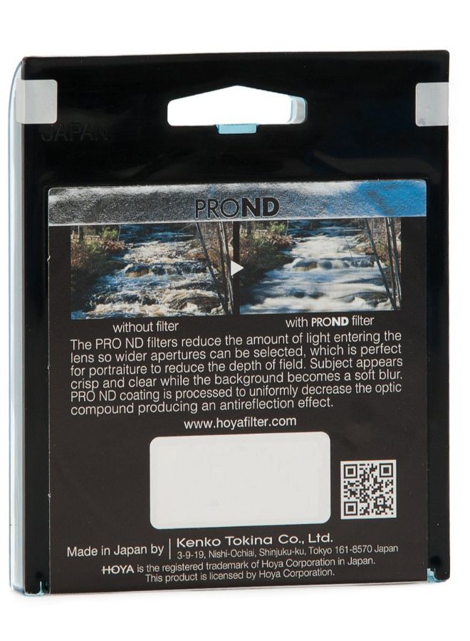 Camera Neutral Density Filter Black