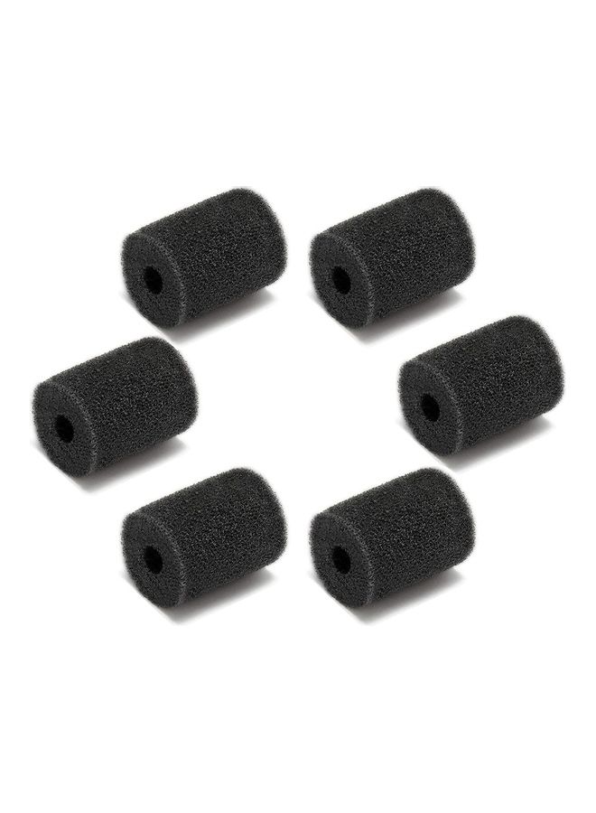 Pack Of 6 High Density Pool Cleaner Sweep Hose Scrubber Black