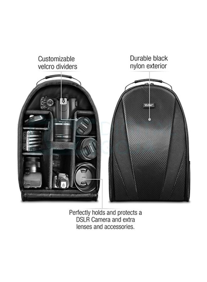 Backpack For DSLR Camera Black